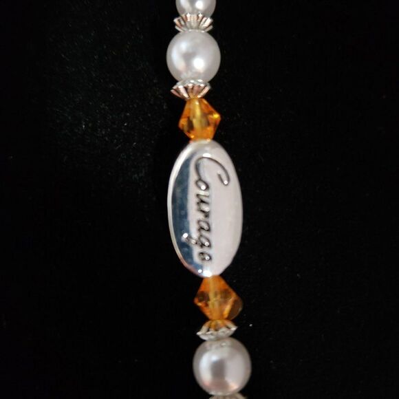 Multiple Sclerosis Awareness Bracelet Sterling Silver Plated MS - Picture 5 of 9